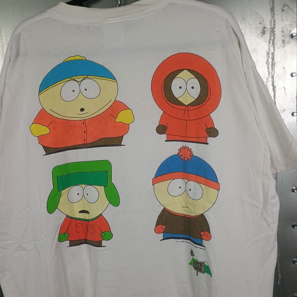 South Park Vintage 90s Double Sided Cartoon Shirt XXL Distressed Comedy Central
